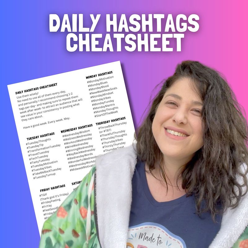 free printable daily hashtags cheatsheet